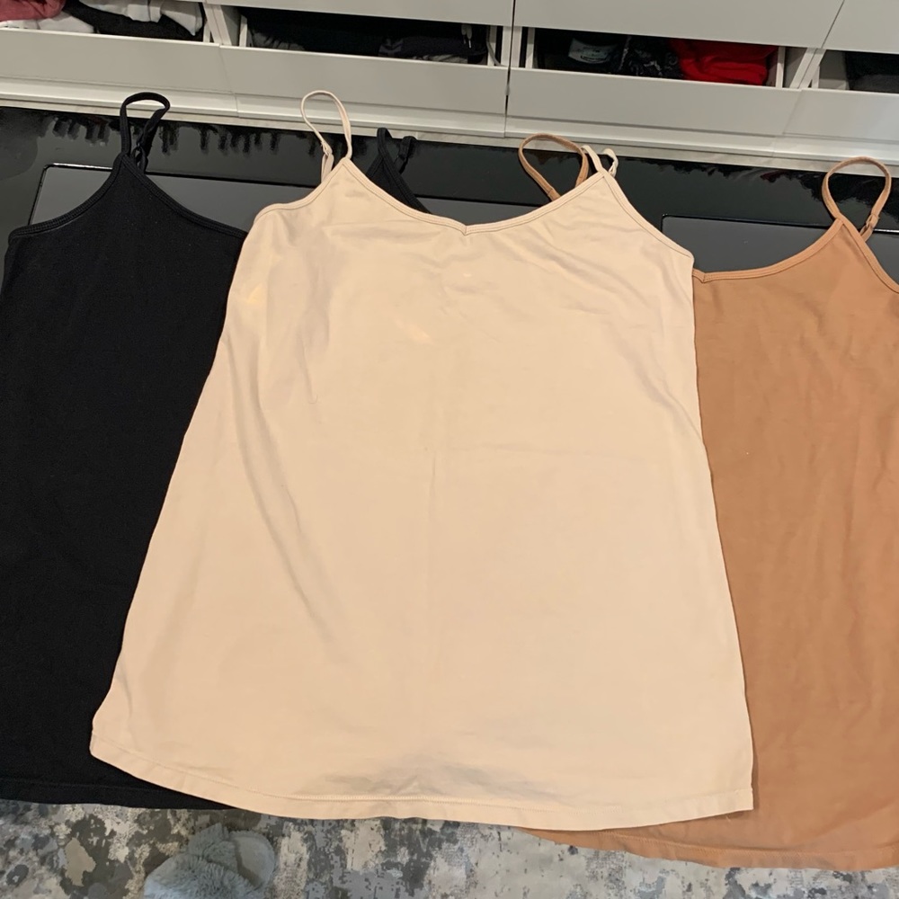 2 Old Navy Maternity Basic Tank Spaghetti Straps - image 1